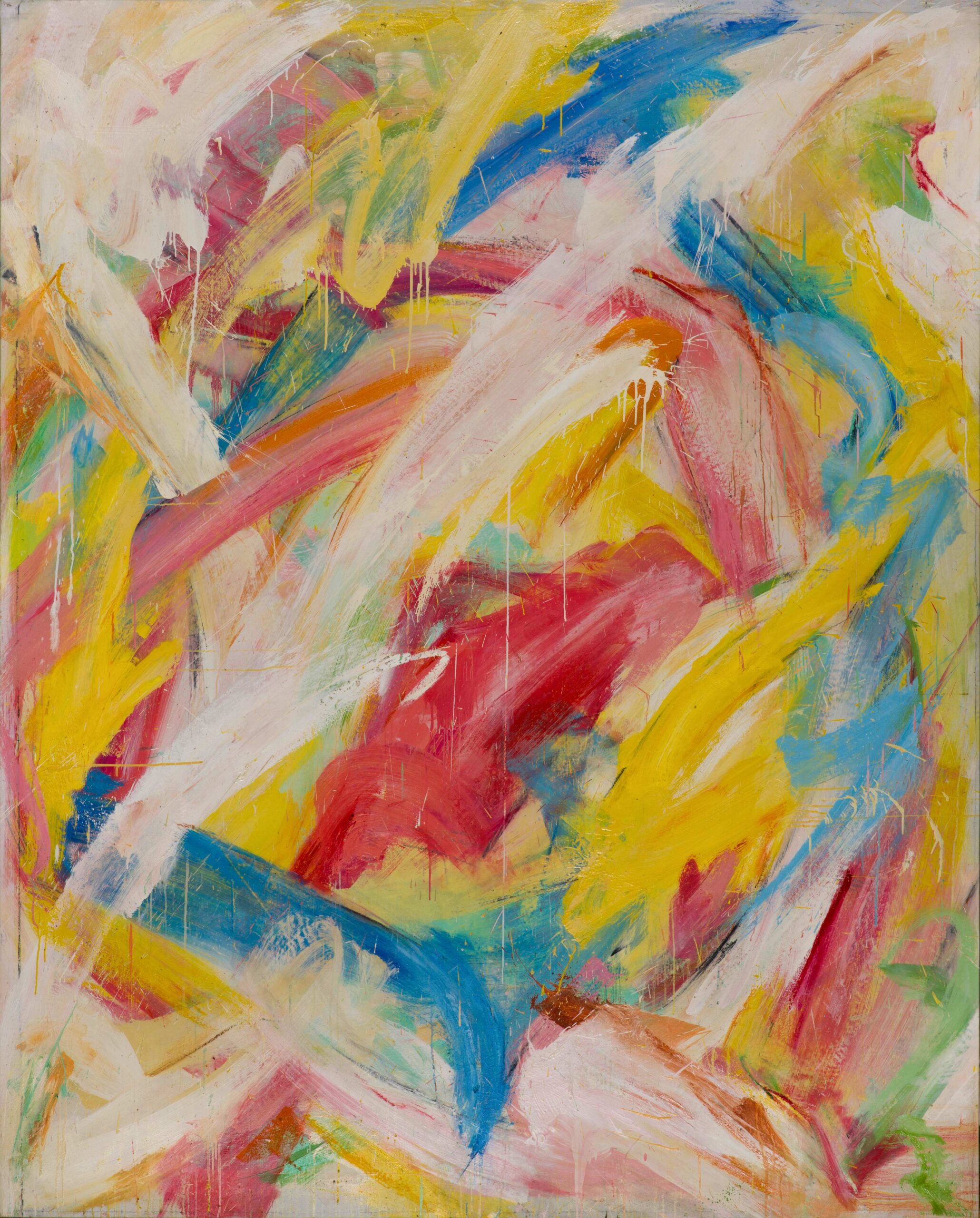 Um salto para a eternidade, Acrylic and oil on canvas, 233x188 cm, 2019-2020